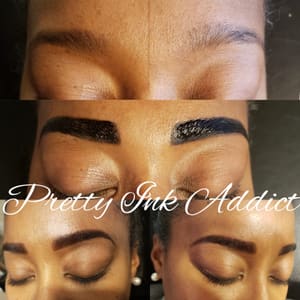 Eyebrow Tattoo result by Pretty Ink Addict in Cypress, TX