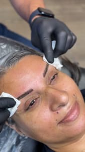 Eyebrow Tattoo result by Pretty N' Ink Permanent Cosmetic Studio in Grand Blanc, MI