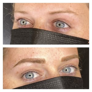 Eyebrow Tattoo result by Pretty N' Ink Permanent Cosmetic Studio in Grand Blanc, MI