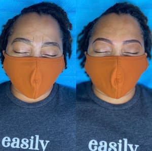 Eyebrow Tattoo result by Pretty & Primped, LLC in Virginia Beach, VA