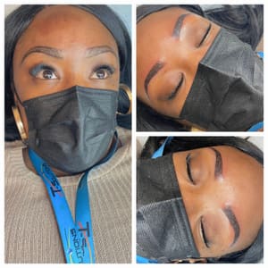 Eyebrow Tattoo result by Pretty & Primped, LLC in Virginia Beach, VA