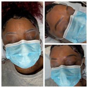 Eyebrow Tattoo result by Pretty & Primped, LLC in Virginia Beach, VA