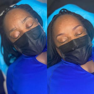 Eyebrow Tattoo result by Pretty & Primped, LLC in Virginia Beach, VA