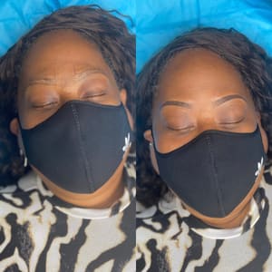 Eyebrow Tattoo result by Pretty & Primped, LLC in Virginia Beach, VA