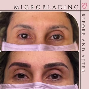 Eyebrow Tattoo result by Pretty Woman Beautique Spa in Melrose, MA