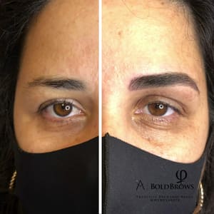 Eyebrow Tattoo result by Pretty Woman Beautique Spa in Melrose, MA