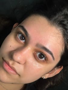 Eyebrow Tattoo result by Prickly Peach Wax Bar & Spa in Schertz, TX