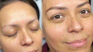 Eyebrow Tattoo result by Prima Beauty Lounge in San Antonio, TX