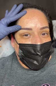 Eyebrow Tattoo result by Prima Beauty Lounge in San Antonio, TX