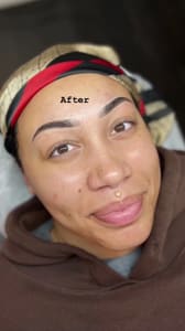 Eyebrow Tattoo result by Prima Beauty Lounge in San Antonio, TX