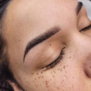 Eyebrow Tattoo result by Prime Looks Permanent Makeup& Microblading Studio in Woodbridge, VA