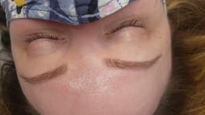 Eyebrow Tattoo result by Prime Looks Permanent Makeup& Microblading Studio in Woodbridge, VA