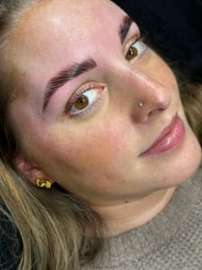 Eyebrow Tattoo result by Primp Aesthetics Studio in Olympia, WA