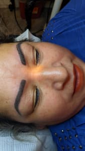 Eyebrow Tattoo result by princesa beauty & skin care in South Houston, TX