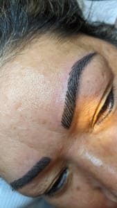Eyebrow Tattoo result by princesa beauty & skin care in South Houston, TX