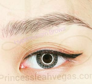 Eyebrow Tattoo result by Princess Leah las Vegas in Las Vegas, NV
