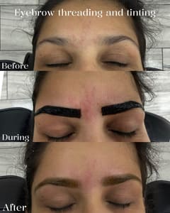 Eyebrow Tattoo result by Princess Threading Salon and Spa in Grapevine, TX