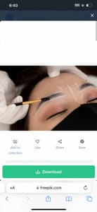 Eyebrow Tattoo result by Private Eye Salon LLC in Las Vegas, NV