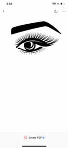 Eyebrow Tattoo result by Private Eye Salon LLC in Las Vegas, NV