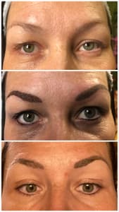 Eyebrow Tattoo result by Private Eyes Permanent Cosmetics in Spruce Pine, NC