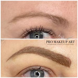 Eyebrow Tattoo result by Pro Makeup Art by Ashley Marie Microblading, Permanent Makeup in Cicero, IL