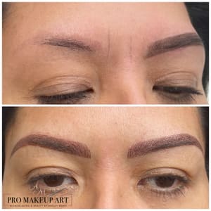 Eyebrow Tattoo result by Pro Makeup Art by Ashley Marie Microblading, Permanent Makeup in Cicero, IL