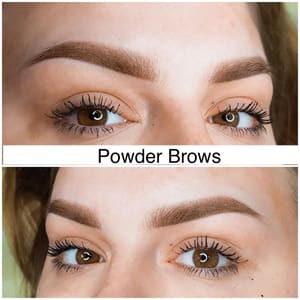 Eyebrow Tattoo result by Professional Beauty School Aesthetics, Eyelash, Laser hair removal, Nano blading, Microblading training Houston TX in Houston, TX