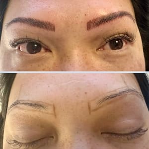 Eyebrow Tattoo result by Professional Hollywood Beauty in Centennial, CO