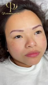 Eyebrow Tattoo result by QP Lashes & Beauty in Missouri City, TX