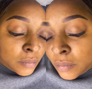 Eyebrow Tattoo result by Quality Cosmetics in Iowa Colony, TX
