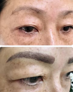 Eyebrow Tattoo result by Queen Ann Beauty Desert in Palm Desert, CA