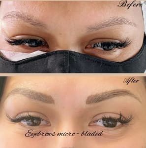 Eyebrow Tattoo result by Queen Ann Beauty in Fullerton, CA