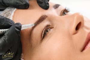 Eyebrow Tattoo result by Queen Brows & Beauty Studio in Middle River, MD