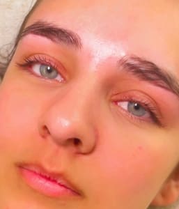 Eyebrow Tattoo result by Queens XO Studio in Frisco, TX