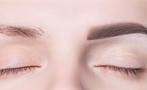 Eyebrow Tattoo result by Queensy Hair, Brown Lash Studio in Houston, TX