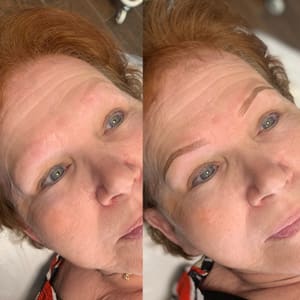Eyebrow Tattoo result by Quiero Brow Bar in Greenville, TX