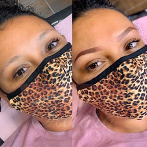 Eyebrow Tattoo result by Quiero Brow Bar in Greenville, TX
