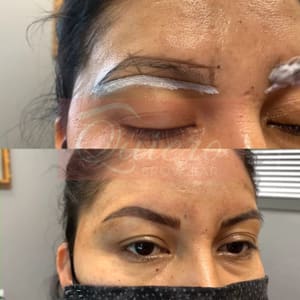 Eyebrow Tattoo result by Quiero Brow Bar in Greenville, TX