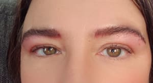 Eyebrow Tattoo result by Radiance Aesthetics & IV Infusion Bar in Terre Haute, IN