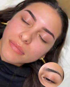 Eyebrow Tattoo result by Radiant Reflection Esthetics in Boynton Beach, FL