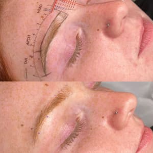 Eyebrow Tattoo result by Rain On Me Beauty, LLC in El Mirage, AZ