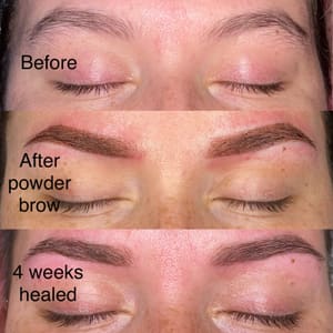 Eyebrow Tattoo result by Rain On Me Beauty, LLC in El Mirage, AZ