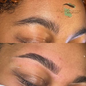 Eyebrow Tattoo result by RaJahnique's Eyebrow Salon in Hopewell, VA