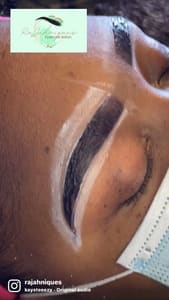 Eyebrow Tattoo result by RaJahnique's Eyebrow Salon in Hopewell, VA