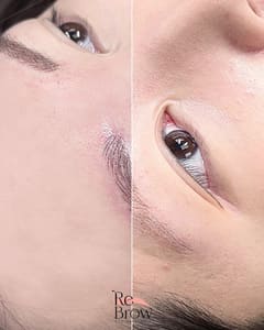 Eyebrow Tattoo result by ReBrow Design Studio in Long Island City, NY