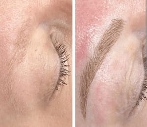 Eyebrow Tattoo result by Red White & Beautiful in Louisburg, NC