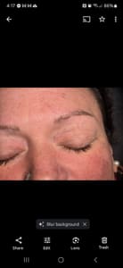 Eyebrow Tattoo result by Red White & Beautiful in Louisburg, NC