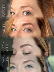 Eyebrow Tattoo result by Refined Ink Studio in Jacksonville, NC