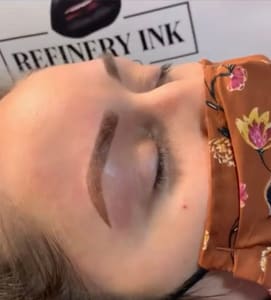 Eyebrow Tattoo result by Refinery Ink Studio in Lafayette, CA