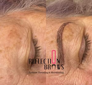 Eyebrow Tattoo result by Reflection Brows (Eyebrow Threading & Microblading) in Maricopa, AZ